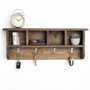 Hanah Home Raf329 Estantería Decorativa de Madera Maciza de 60 cm